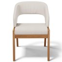 Ver mais imagens de Kit 04 Cadeiras de Jantar e Estar Living Estofada Lince L02 Linho Cru - Lyam Decor