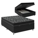 Ver imagem 3 de Cama Box Baú Casal Resistence Suede Preto + Colchão Casal Resistence Espuma D23 com Eps 17x138x188