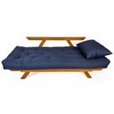 Ver mais imagens de Sofá Japão Futon Acquablock Azul Royal Madeira Cor Mel