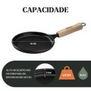 Ver imagem 4 de Frigideira Tapioca Ferro 18cm0,3 Cabo Madeira Panela Mineira