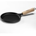 Ver imagem 1 de Frigideira Tapioca Ferro 18cm0,3 Cabo Madeira Panela Mineira