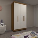 Ver imagem 1 de Guarda Roupa Casal 4 Portas com Pés Gênova Luciane Móveis
