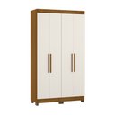 Ver imagem 2 de Guarda Roupa Casal 4 Portas com Pés Gênova Luciane Móveis
