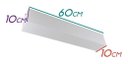 Ver imagem 2 de Arandela Camarim Retangular Acrílico 60cm para LED E27 ST463