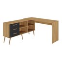 Ver imagem 2 de Mesa de Costura em L com 3 Gavetas e 4 Nichos para Artesanato e Ateliê Multimóveis MP6106
