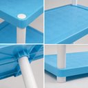 Ver imagem 4 de Prateleira Infantil 4 Andares Azul Estante Modular Organizador Quarto Bebe Brinquedos Escolar Livros