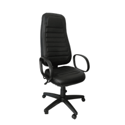 Cadeira Escritório Presidente Comfort Plus - Base Preta - 1
