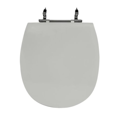 Assento Sanitário Poliéster para Louça Mássima (incepa) Aço (reb. Oculto) Cinza Platina
