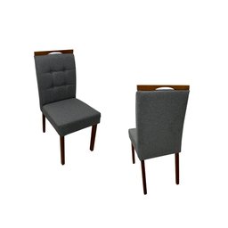 Mesa de Jantar com 4 Cadeiras 1.20x0.90 Helo/nicole – Mel/off White/cinza - 7