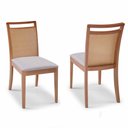 Ver imagem 1 de Kit com 2 Cadeiras de Jantar Mel Encosto em Tela - 2267