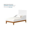 Ver imagem 7 de Quarto de Bebê Completo 3 Peças com Berço Minicama 2 em 1, Cômoda e Guarda Roupa 3 Portas em MDF Flip Branco Fosco