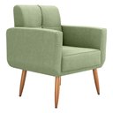 Ver imagem 5 de Poltrona Decorativa para Sala Lages Boucle Oliva