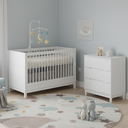 Ver imagem 1 de Berço e Cômoda Infantil Branco Fosco Quater