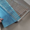 Ver imagem 3 de Escorredor de Louça 12 Pratos Corrediça Deslizante 87cm Aramado com Bandeja Inox