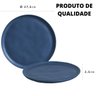 Prato Raso Cerâmica Azul Boreal Neo Stoneware Porto Brasil - 2