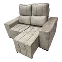 Ver imagem 1 de Sofá Retrátil Reclinável 2 Lugares 106x150cm Confortável