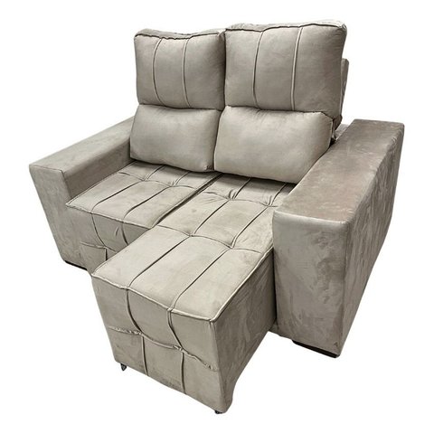 Sofá Retrátil Reclinável 2 Lugares 106x150cm Confortável
