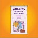 Ver imagem 2 de Banner Brechó Masculino Feminino Roupas e Calçados 80x50cm