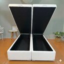 Ver imagem 6 de Cama Queen Box Baú Bi-partida 79 Blindada - Linhão - Turim Milão Branco