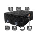 Ver imagem 3 de Cama Box King Colchão Ortofirm Black + Box 193x203x71 Double Face Espuma D33 Preto
