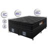 Cama Box King Colchão Ortofirm Black + Box 193x203x71 Double Face Espuma D33 Preto - 2