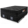 Cama Box King Colchão Ortofirm Black + Box 193x203x71 Double Face Espuma D33 Preto - 5