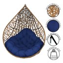 Ver imagem 2 de Cadeira Balanço Ninho Suspenso Gota Tramado com Almofada Impermeável Acesse Móveis