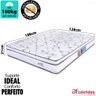 Colchão Viúva BF Molas Ensacadas Individualmente com Pillow Certificado 128x188x21cm  - 2
