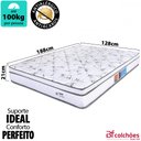 Ver imagem 2 de Colchão Viúva BF Molas Ensacadas Individualmente com Pillow Certificado 128x188x21cm