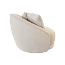 Ver imagem 4 de Poltrona Giratória 122cm Mercy Bouclé Suave Off White - Sallar Home