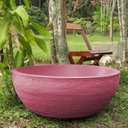 Ver imagem 2 de Vaso Planta 80x30 Bacia Polietileno - VINHO BORDO 021
