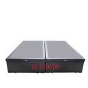 Ver imagem 2 de Cama Box Baú Queen Bipartido Blindado Sintético Cinza Com Pistão A Gás