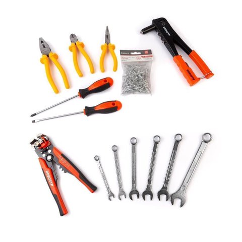 Jogo de Ferramentas com Bolsa em Lona 330 Mm X 550 Mm 15 Peças - Robust 3370212