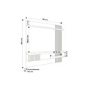 Ver imagem 3 de Painel Quarto P- Tv até 65 Pol Jade Ripada 180x183cm Buriti-fendi - Caemmun