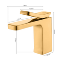 Ver imagem 7 de Torneira Monocomando Dourada Gold Bica Baixa Luxo Banheiro Lavabo Pia Cuba Inovartte In60