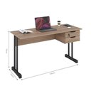 Ver imagem 3 de Escrivaninha Retangular Master 1.2 Euro Montana 2 Gavetas 120cm Casah