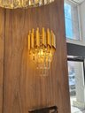 Ver imagem 2 de Arandela Dourada com Cristais 33cm 2e14 Paris Luz
