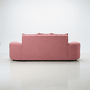 Ver imagem 7 de Sofá Tóquio Puff Orgânico Bouclé 200cm com 3 Almofadas Design Curvo Luxo para Sala e Recepção:Rosa