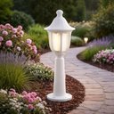 Ver imagem 3 de Kit 4 Balizadores Branco para Muro Lente Fosca Injetado 45cm Termoplástico Dital Jardim
