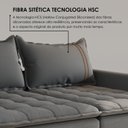 Ver imagem 6 de Sofá Cama Retrátil em Madeira Eucalipto e Bouclê 220cm Flórida