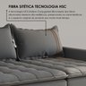 Sofá Cama Retrátil em Madeira Eucalipto e Bouclê 220cm Flórida - 6
