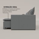 Ver imagem 4 de Sofá Cama Retrátil em Madeira Eucalipto e Bouclê 220cm Flórida