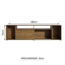 Ver imagem 3 de Rack para TV até 65 Polegadas Madesa Cancun Rustic Cor:Rustic