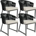 Ver imagem 1 de Kit 04 Cadeirass para Área Gourmet Cozinha Bethari D04 Preto