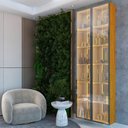 Ver imagem 7 de Cristaleira 2 Portas Reflecta com LED e Espelho 76cm 100% MDF Luminare Marrom/Marrome