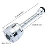 Bico Arejador Extensor Articulado Para Torneiras 360 Inox - 7