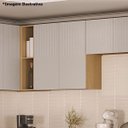 Ver imagem 5 de Armário Aéreo para Cozinha 80 Cm 2 Portas Aurora Cinza Cristal Pet