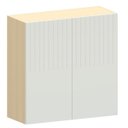 Ver imagem 1 de Armário Aéreo para Cozinha 80 Cm 2 Portas Aurora Cinza Cristal Pet