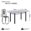 Ver imagem 3 de Conjunto Sala de Jantar com 6 Cadeiras Lívia Preto