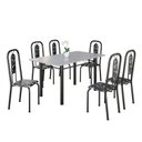 Ver imagem 2 de Conjunto Sala de Jantar com 6 Cadeiras Lívia Preto